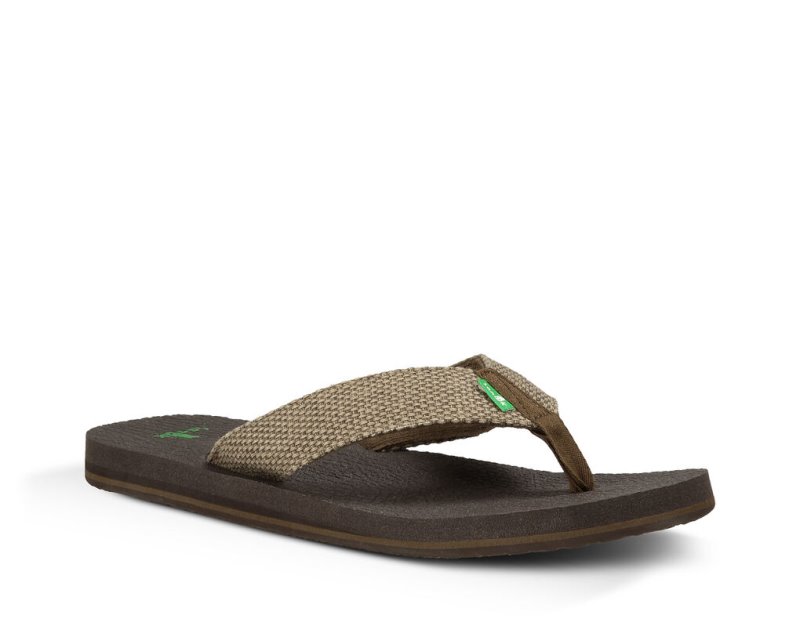 Sandale Sanuk Yogi 4 Flip Homme - Marron DRHJNP825